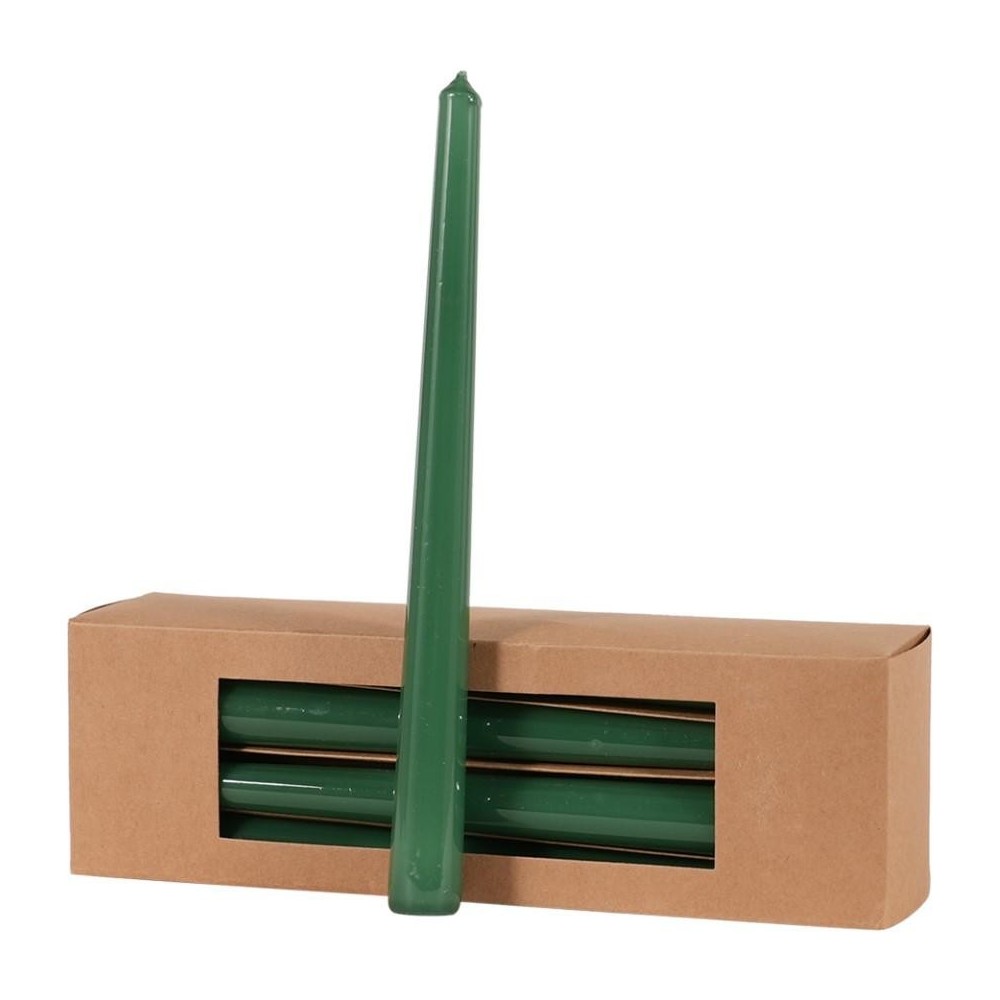 CANDELA SMALTATA H.25XD.21 MM. VERDE